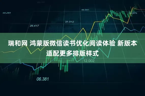 瑞和网 鸿蒙版微信读书优化阅读体验 新版本适配更多排版样式