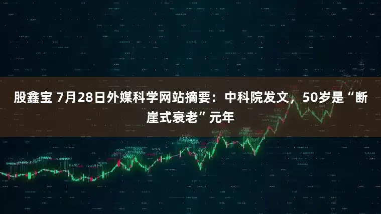 股鑫宝 7月28日外媒科学网站摘要：中科院发文，50岁是“断崖式衰老”元年